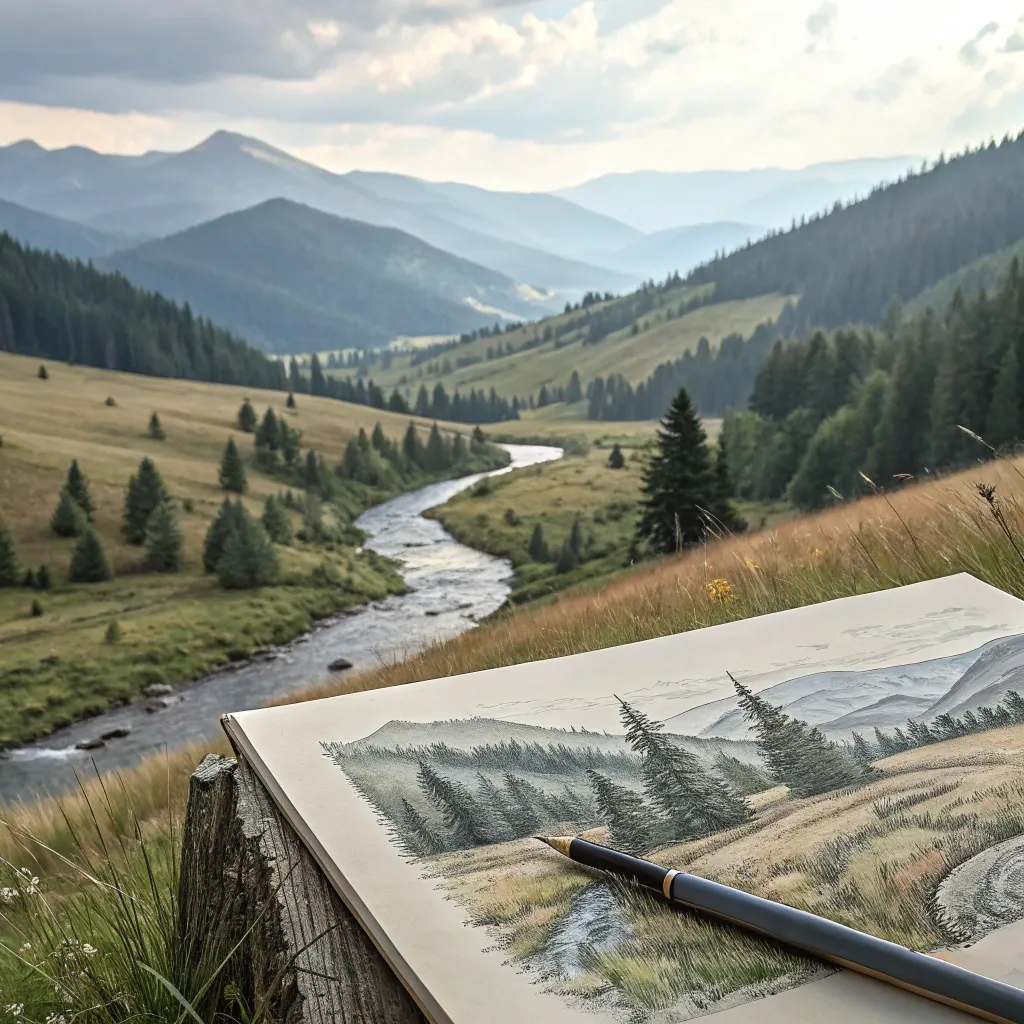 Advanced landscape drawing